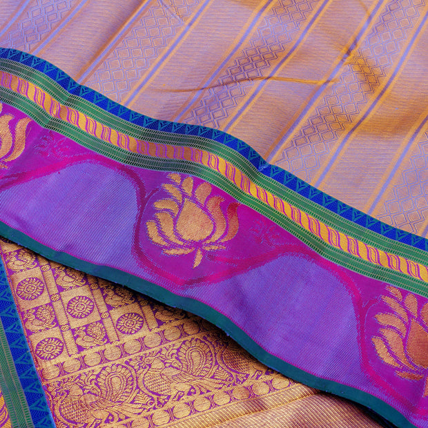 Kuberan Light Purple Kanchivaram Silk Saree