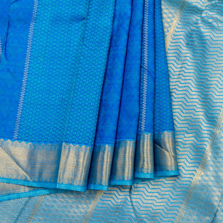 Kuberan Blue Kanchivaram Silk Saree