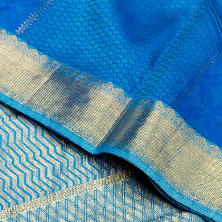 Kuberan Blue Kanchivaram Silk Saree