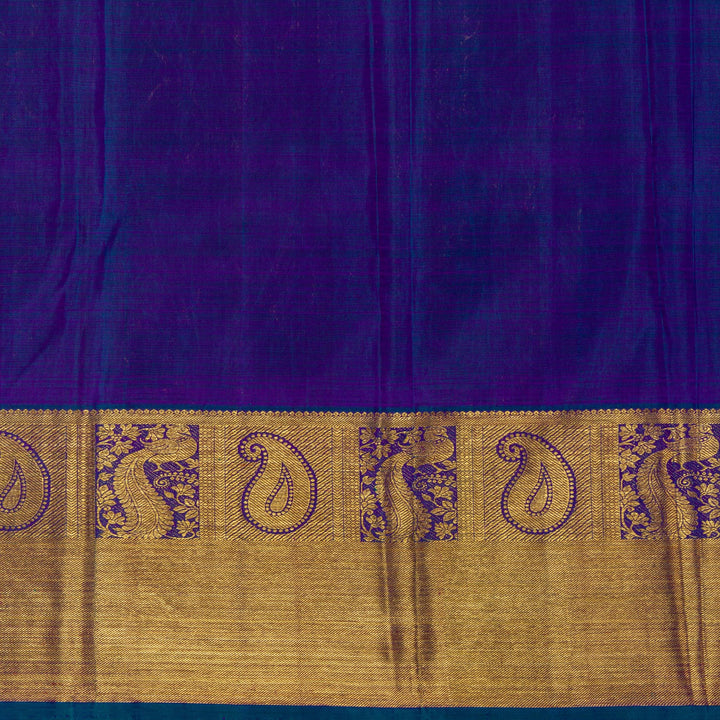 Kuberan Dark Blue Kanchivaram Silk Saree
