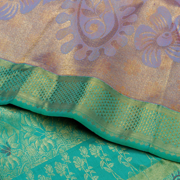 Kuberan Light Lavender Kanchivaram Silk Saree