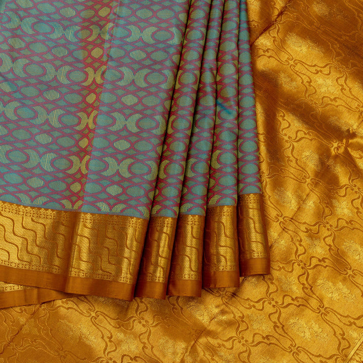 Kuberan Grey Kanchivaram Silk Saree