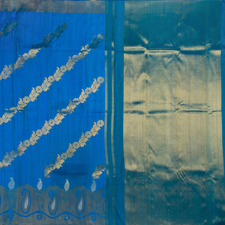 Kuberan Blue Kanchivaram Silk Saree