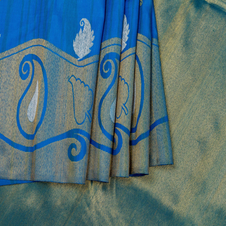 Kuberan Blue Kanchivaram Silk Saree