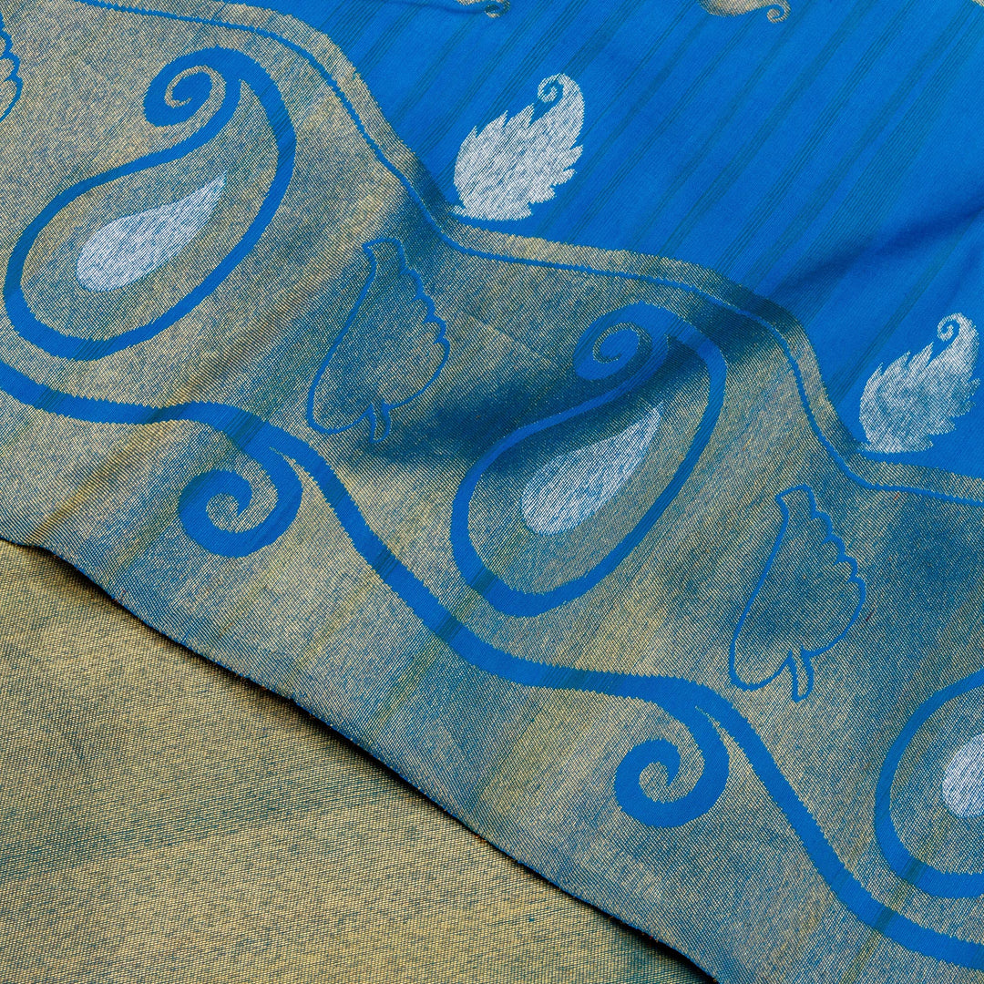 Kuberan Blue Kanchivaram Silk Saree