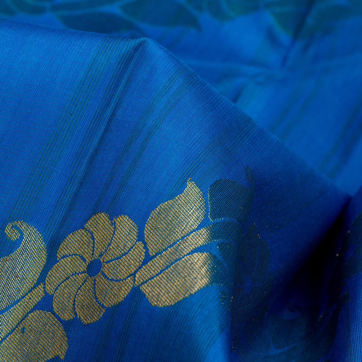 Kuberan Blue Kanchivaram Silk Saree
