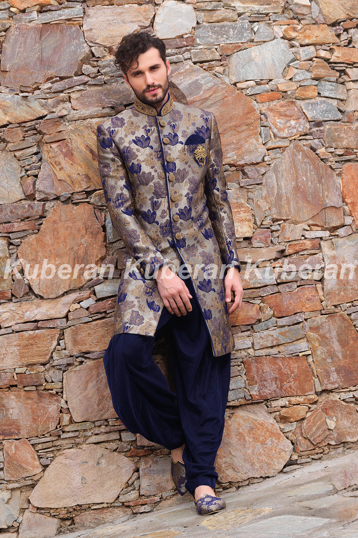 Kuberan Royal Blue Sherwani