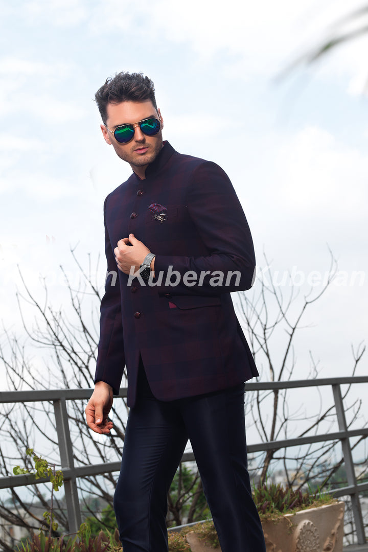 Kuberan Navy Blue Designer Suit