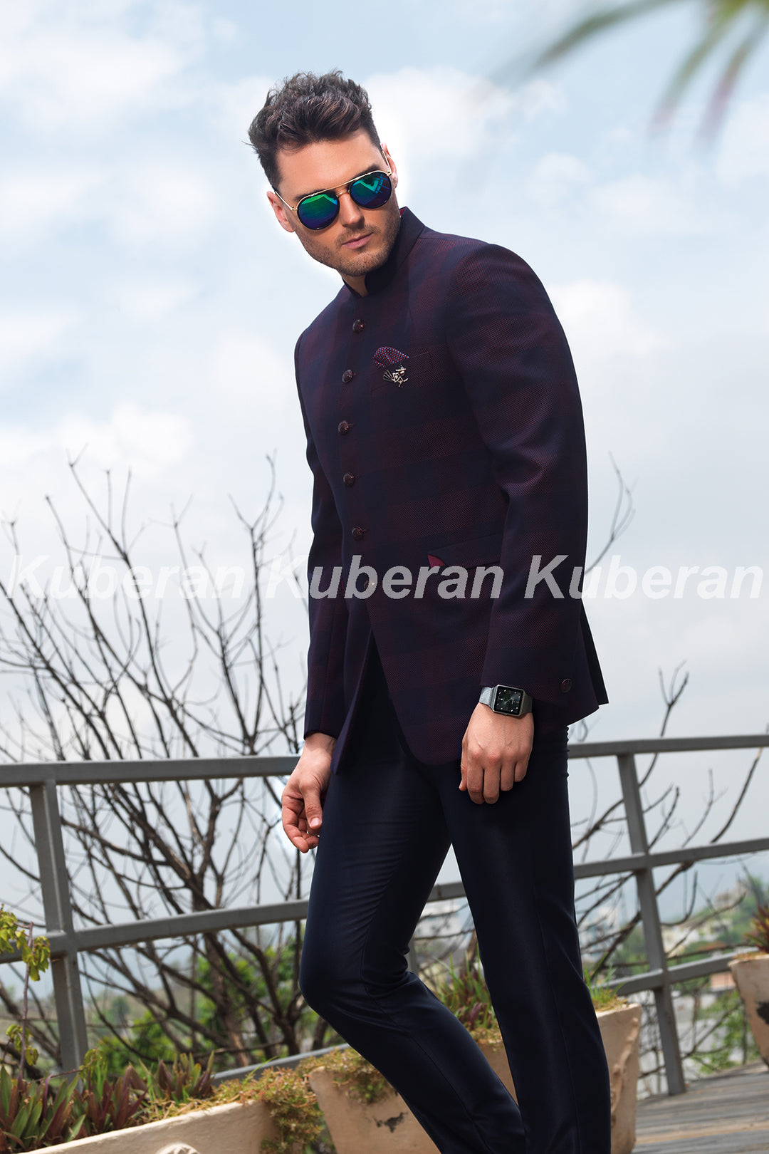 Kuberan Navy Blue Designer Suit