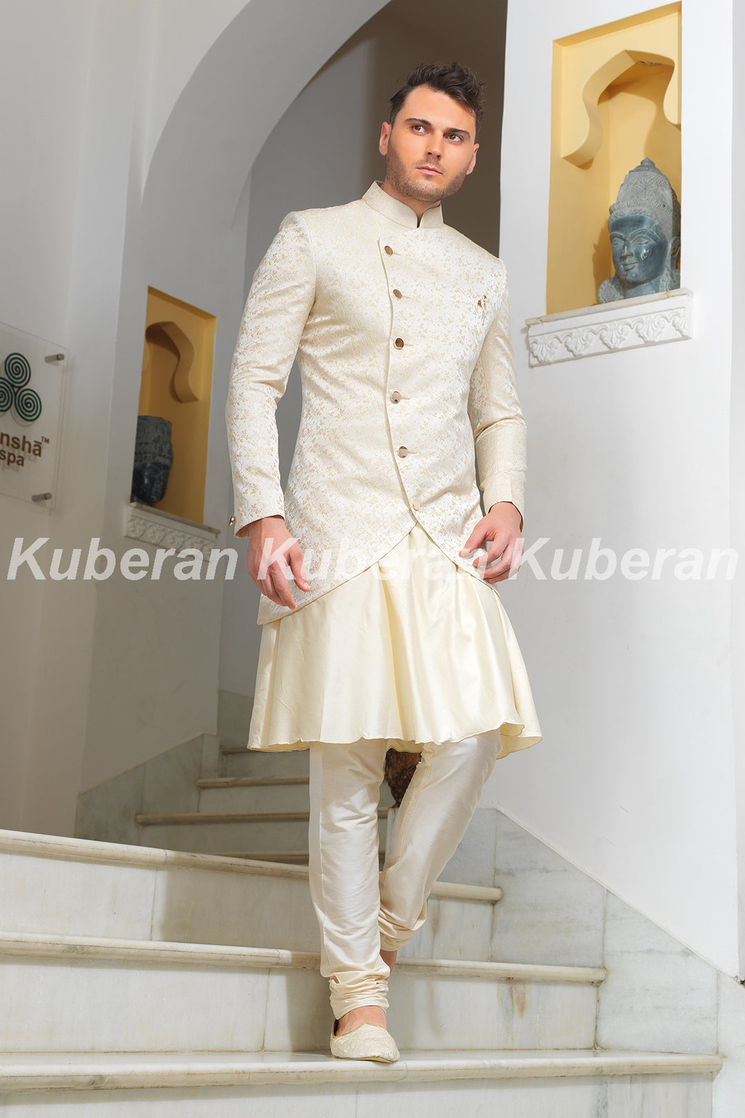 Kuberan White Sherwani