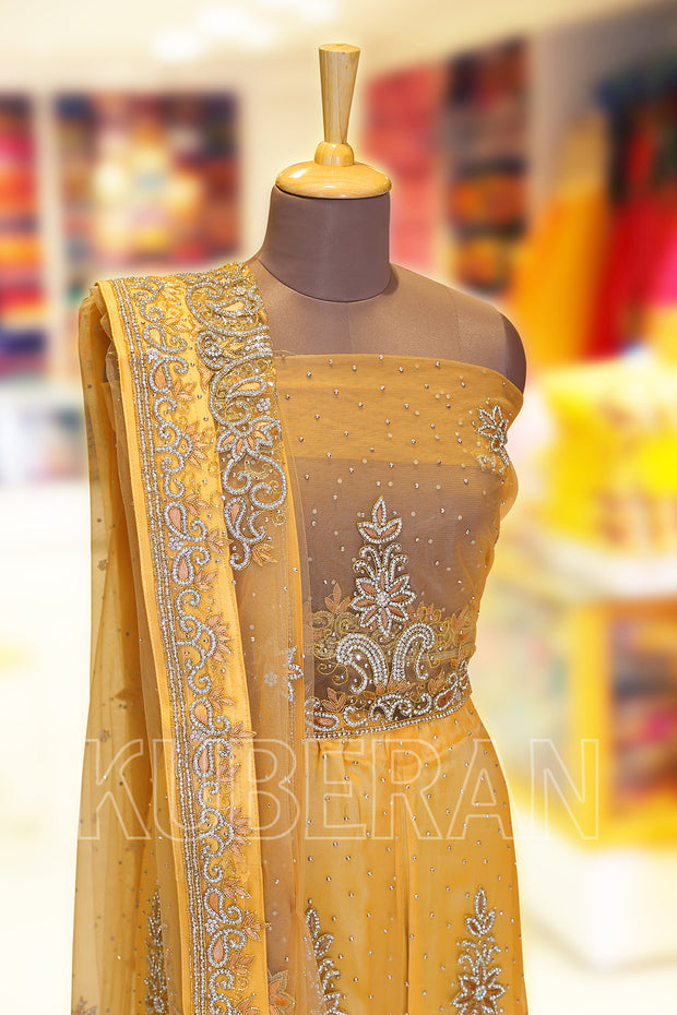 Kuberan Yellow Designer Bride Lehenga
