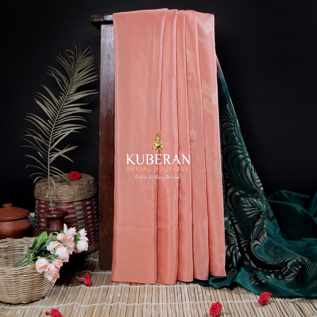 Kuberan Maya Baby Peach Saree